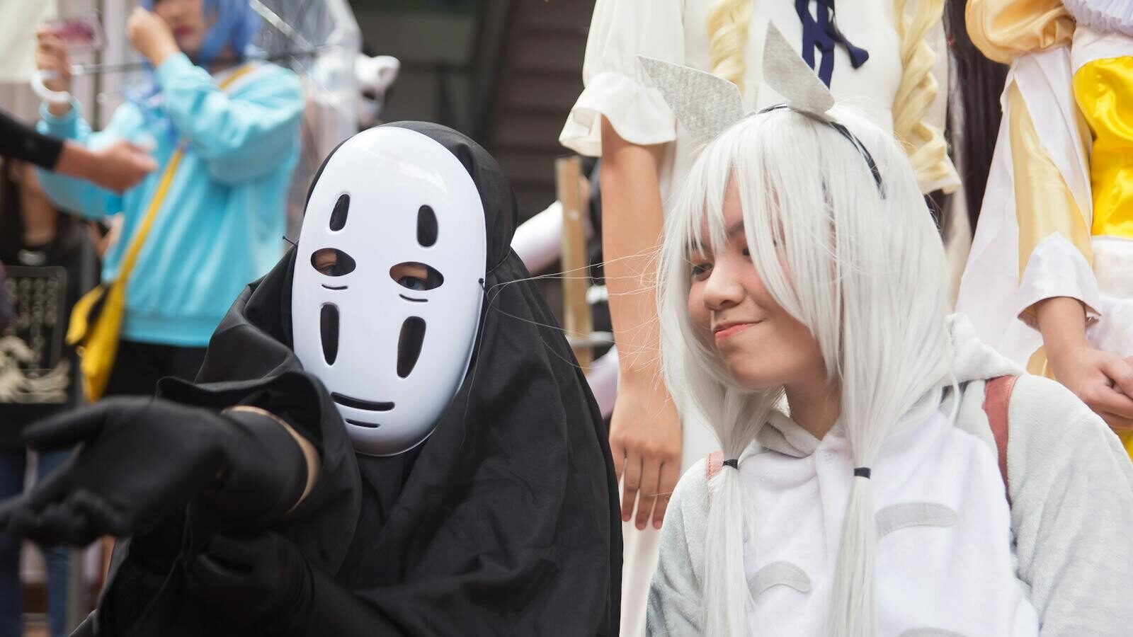 Two People in Cosplay Costume