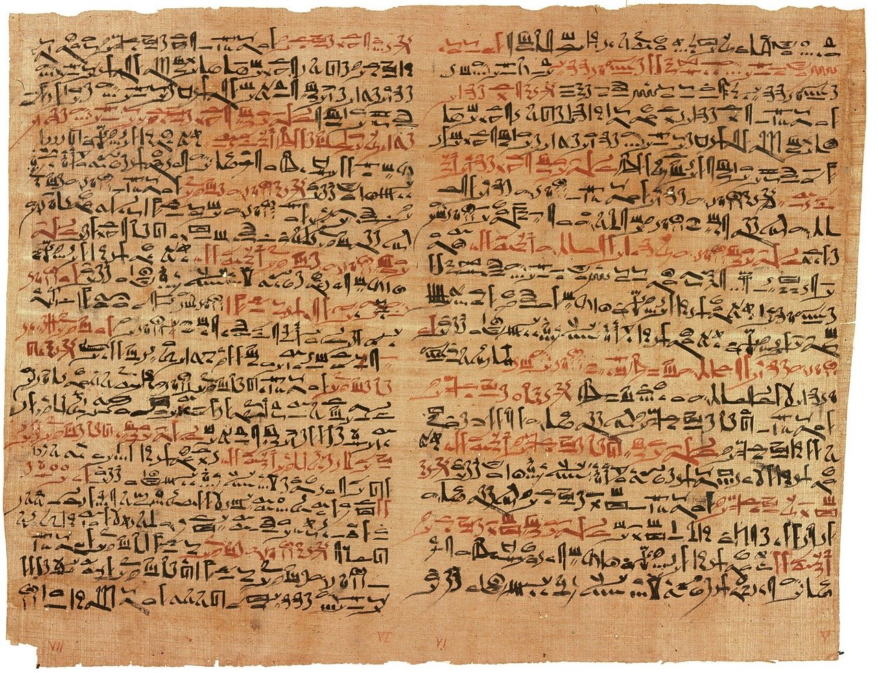 papyrus, hieroglyphs, ancient egyptian